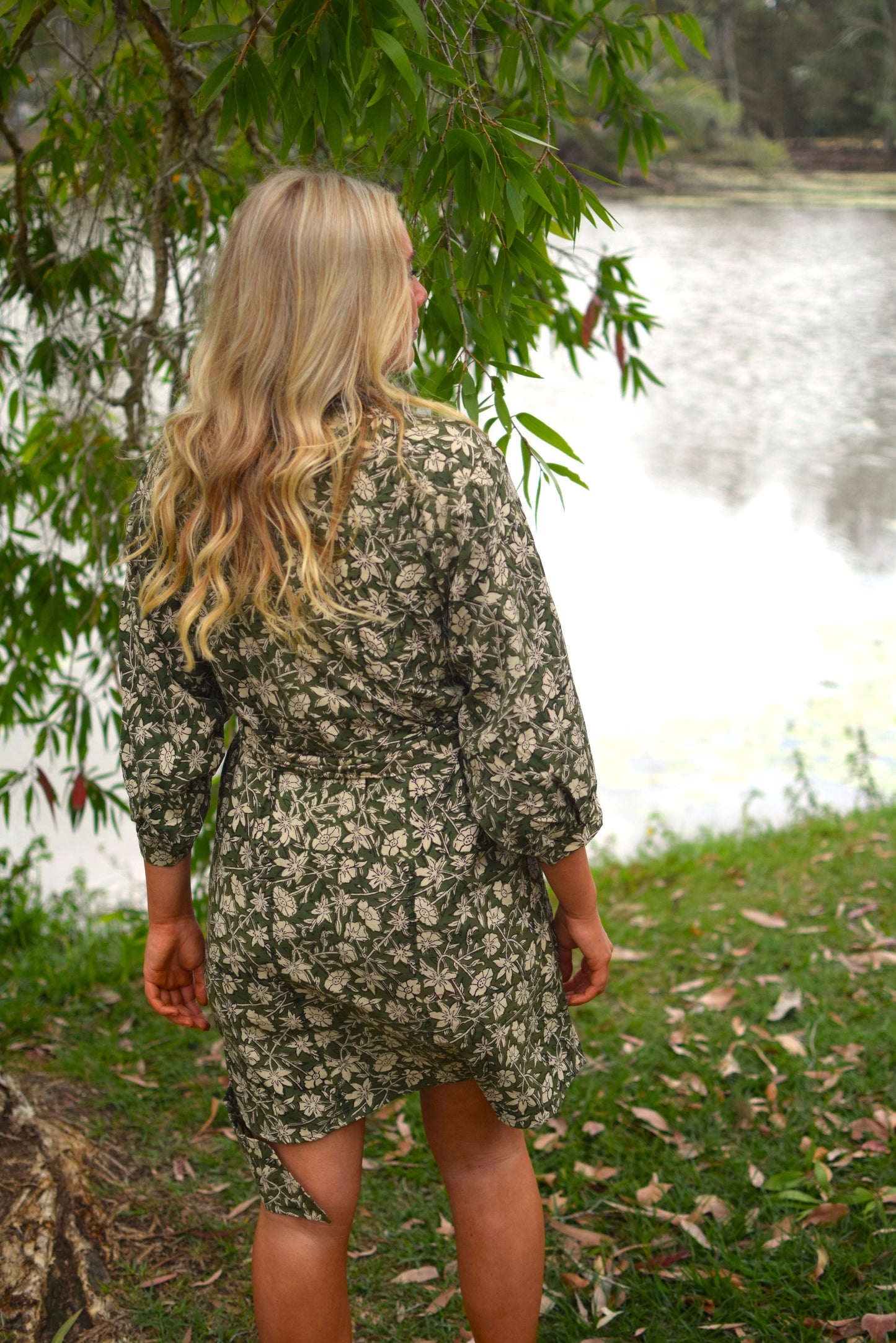Karma Jacket - Bagru Green