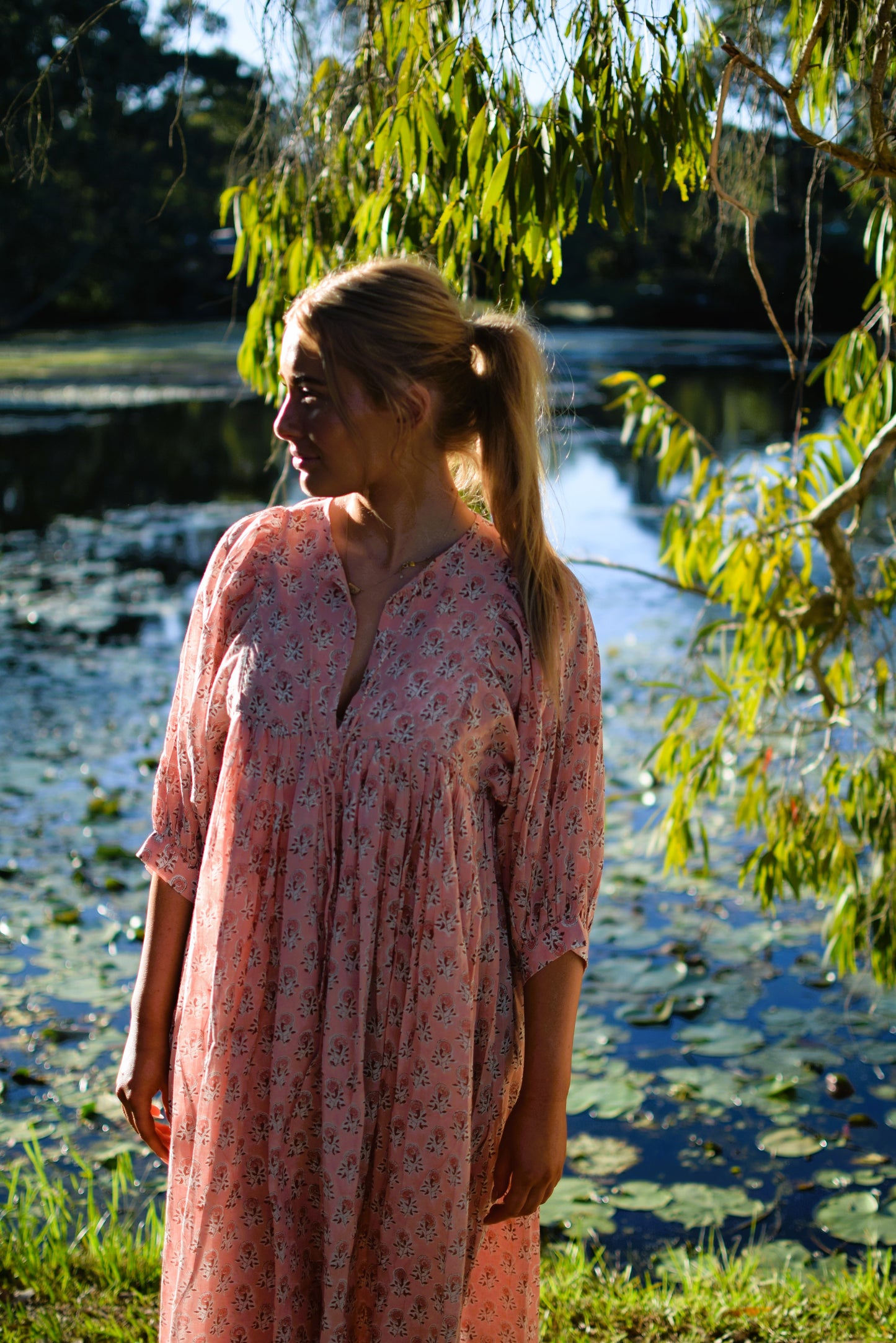 Lani Midi Dress - Whisper Pink