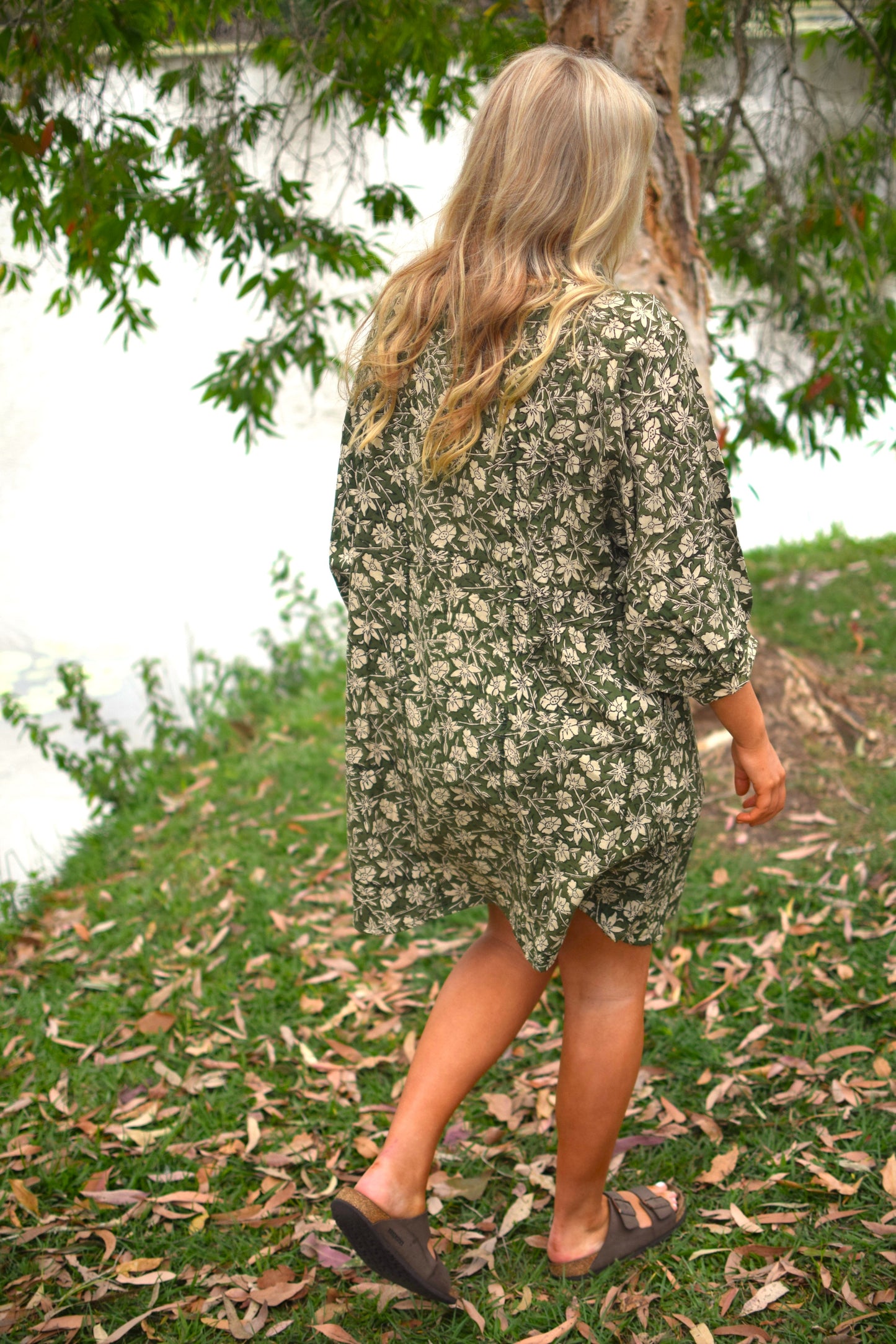 Karma Jacket - Bagru Green