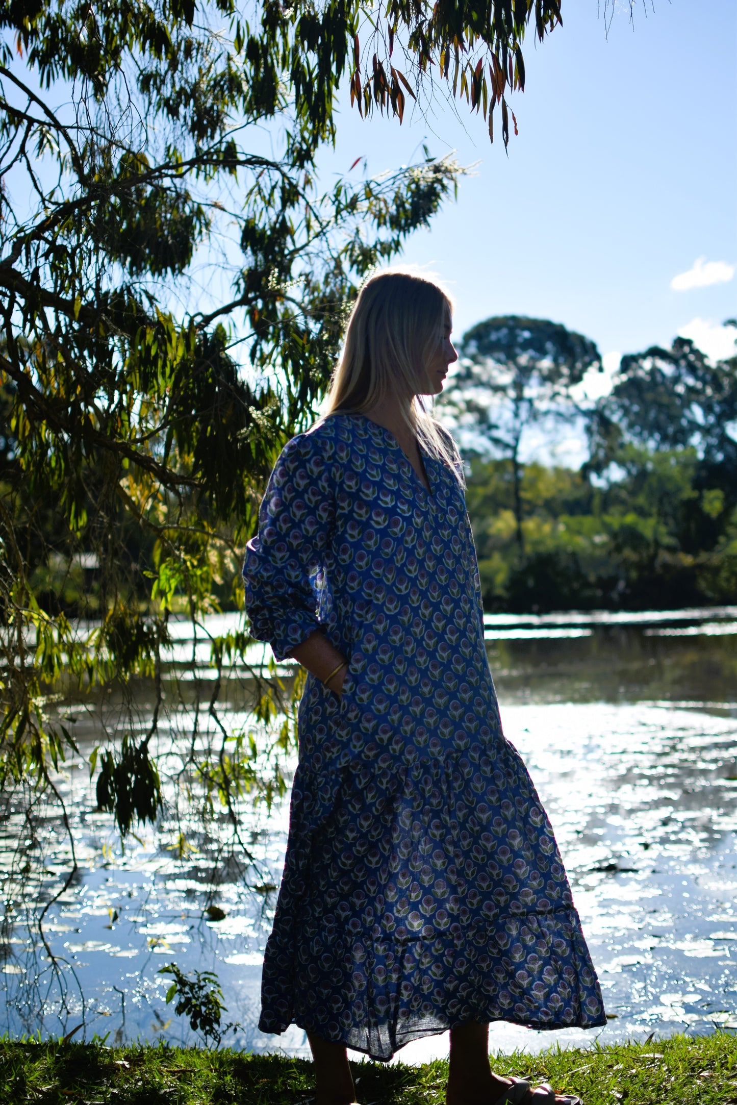 Harmony Maxi Dress - Blue