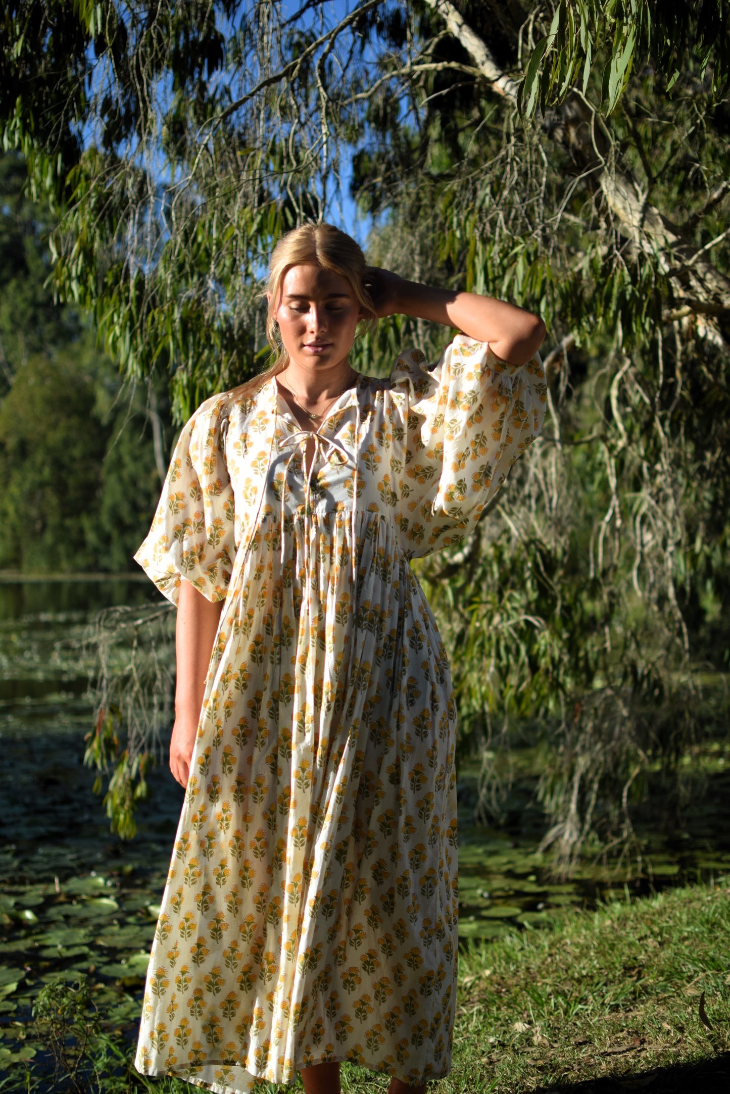 Frida Maxi Dress - Yellow Kerria