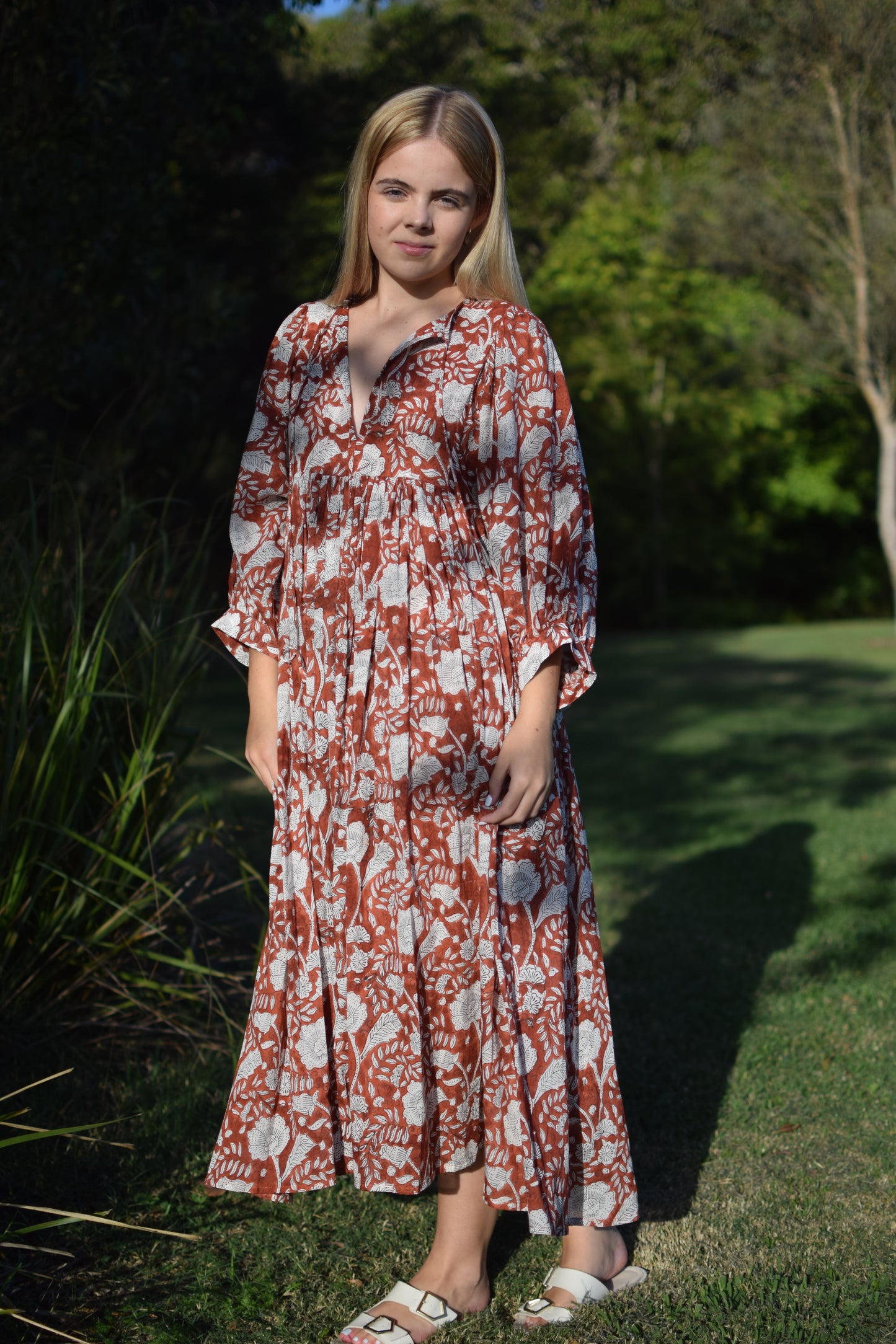 Priya Midi dress - Cinnamon