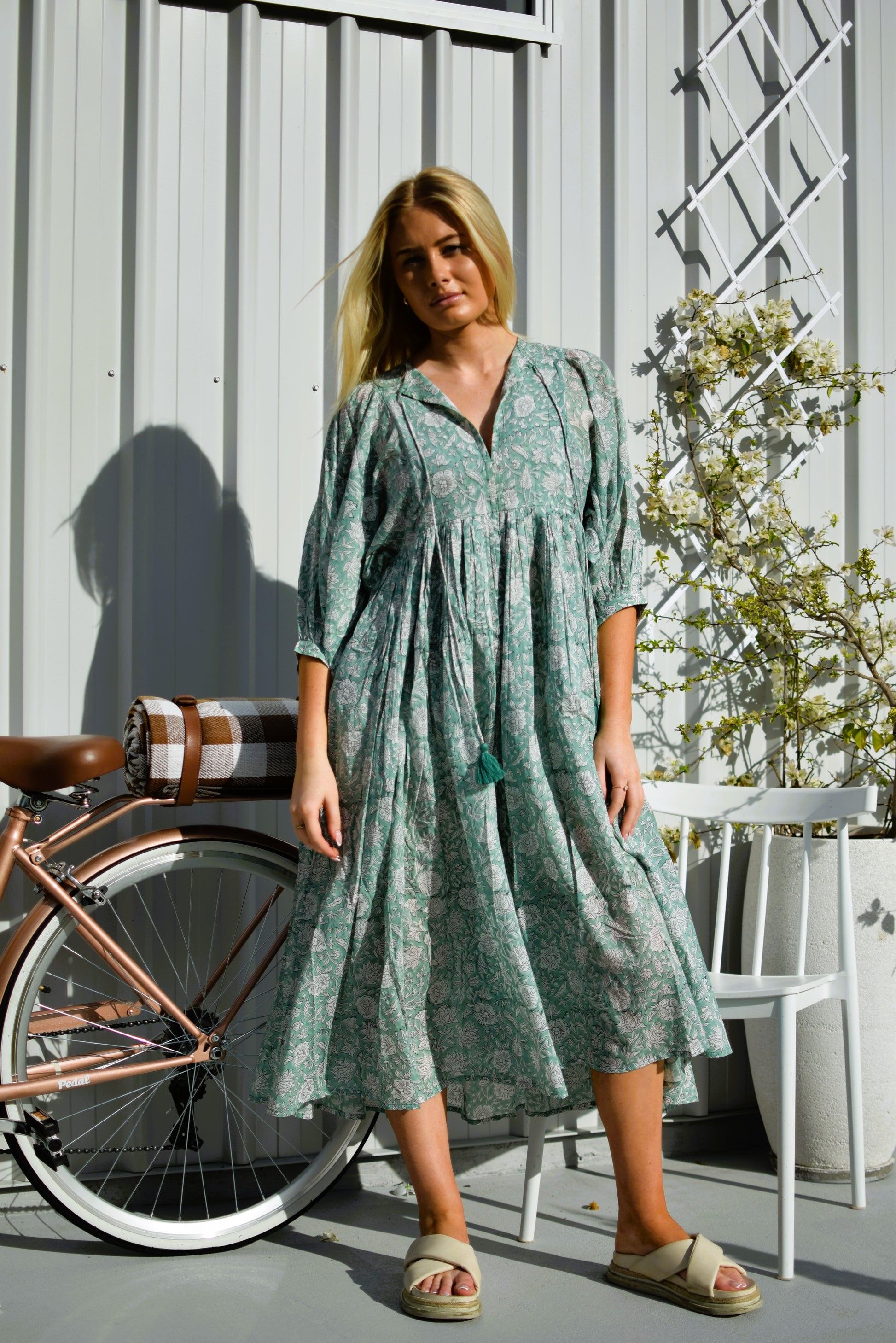 Ami Dress - Mist Green Namaste Slow Fashion Ami Dress - Mist Green Namaste Slow Fashion