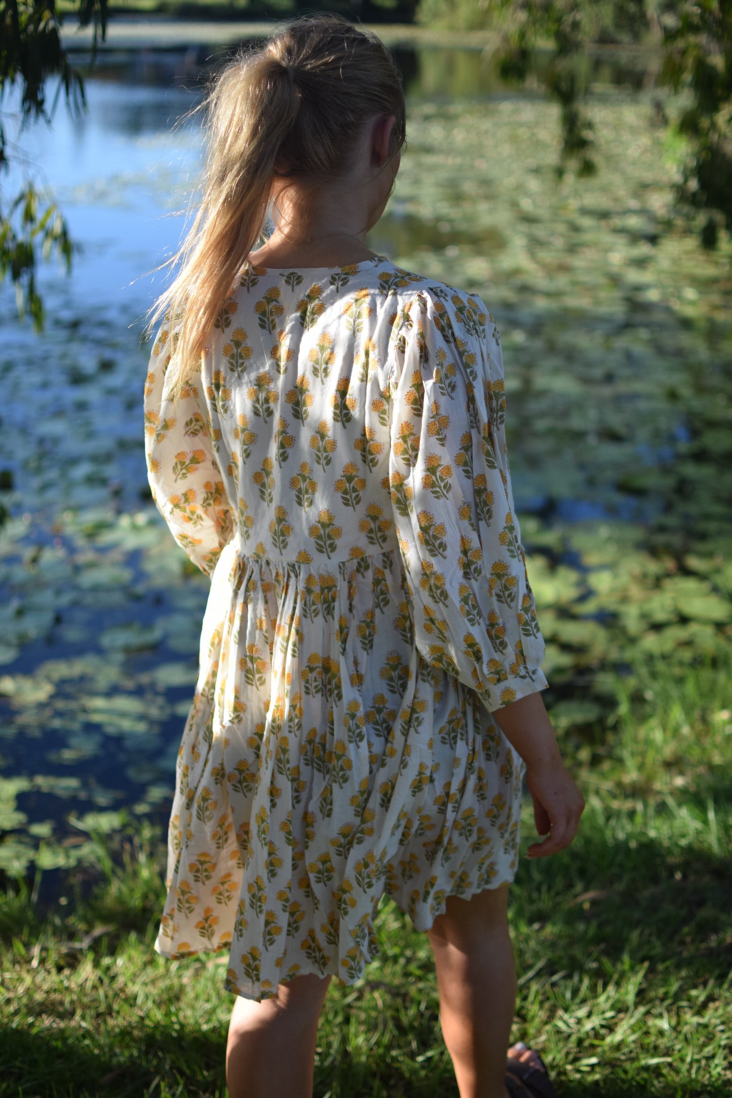 Frida Mini Dress - Yellow Kerria