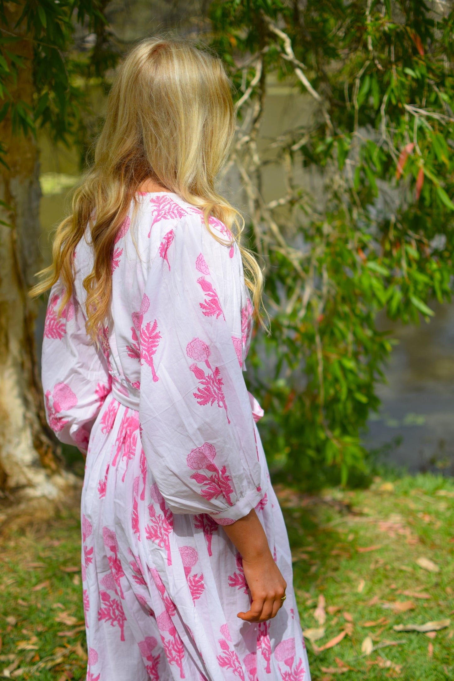 Frida Maxi Dress - Marigold Pink