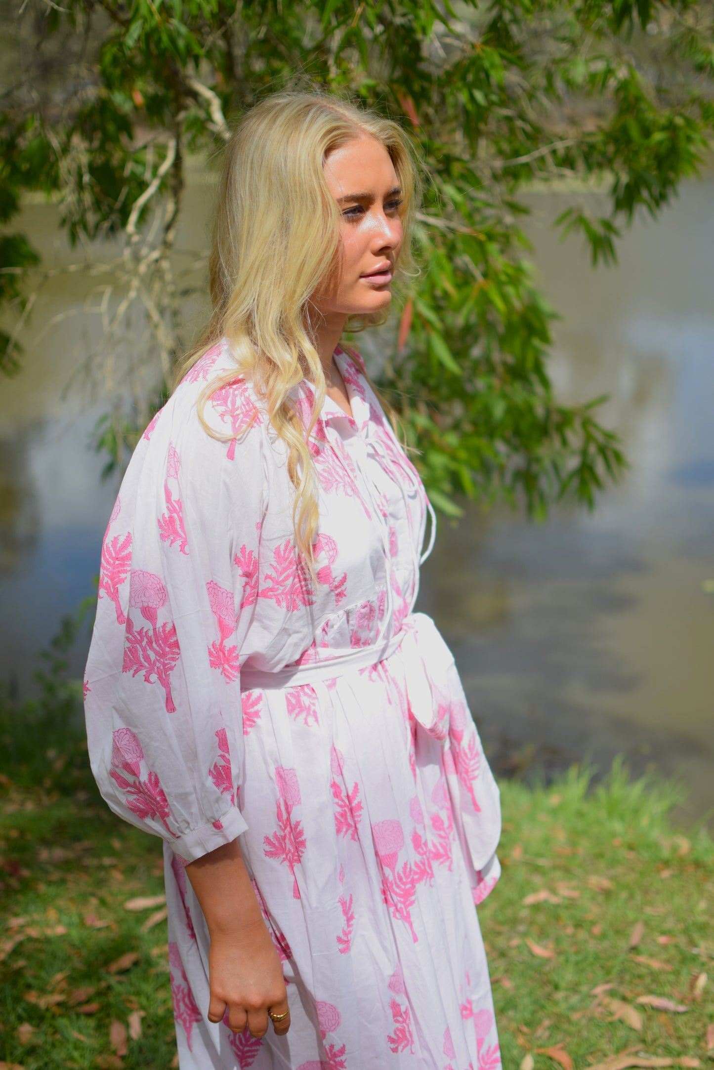 Frida Maxi Dress - Marigold Pink