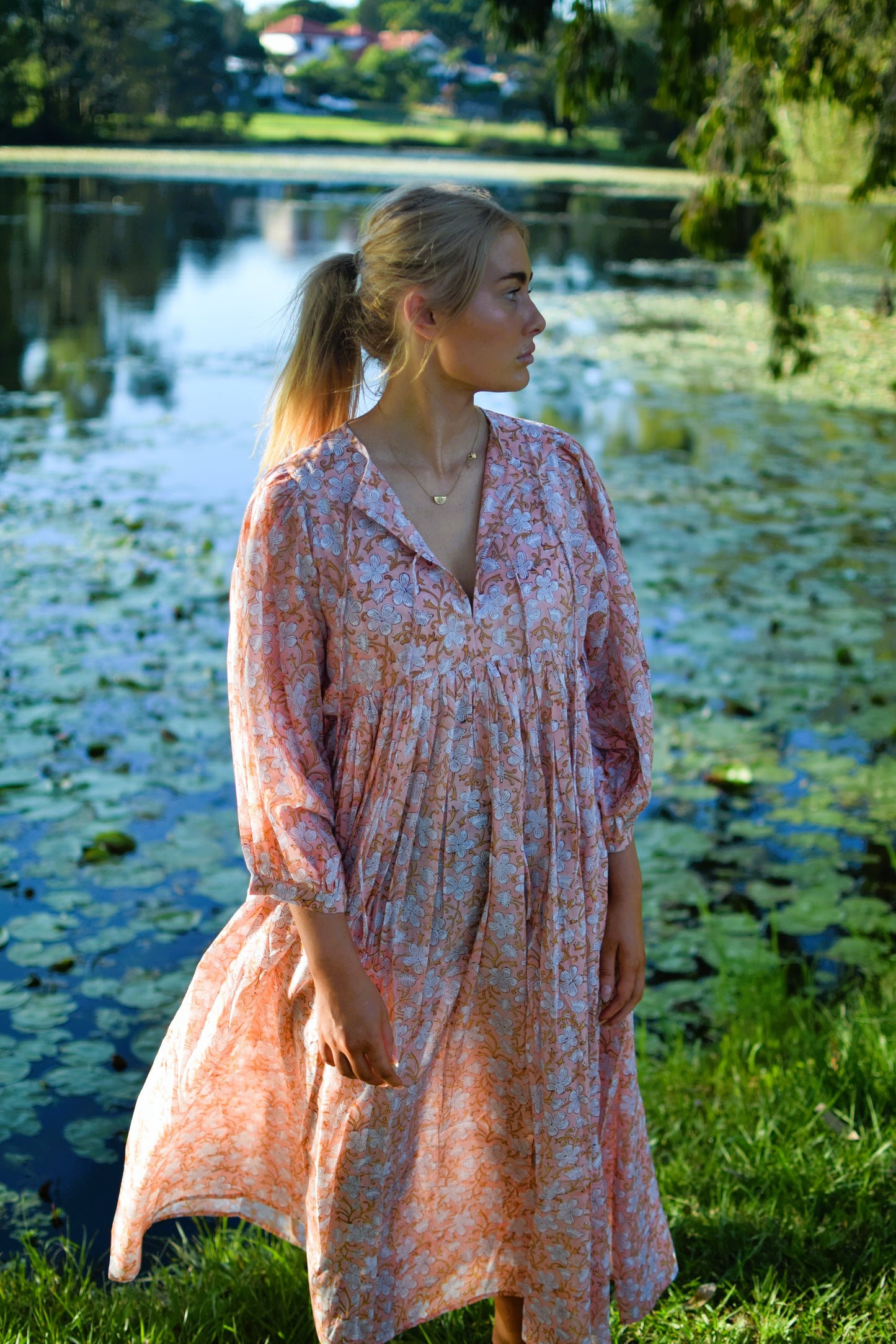 Frida Maxi Dress - Peach Dream