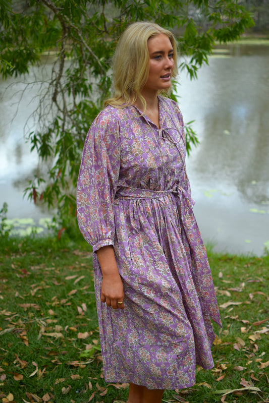 Frida Midi Dress - Amaranth