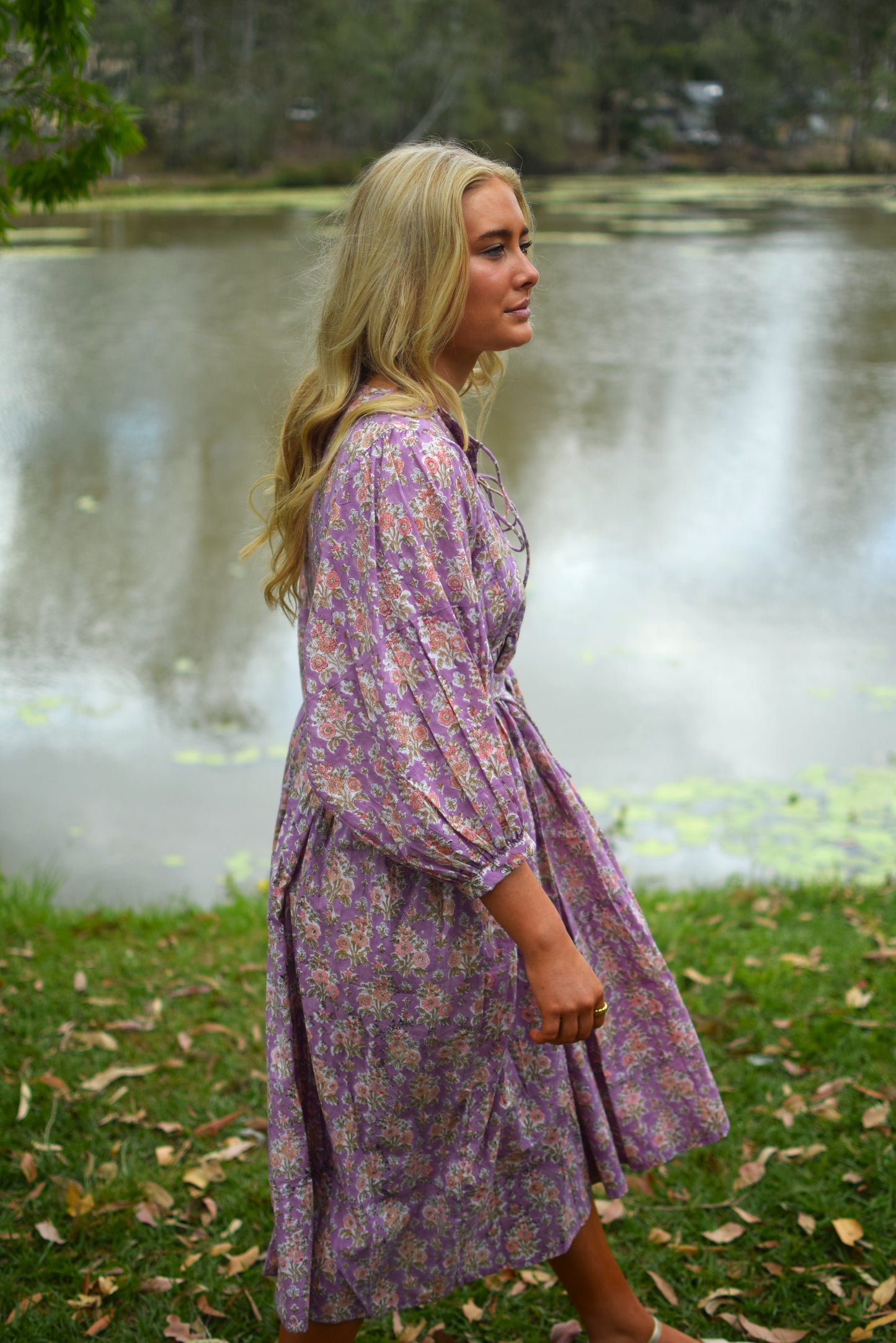 Frida Midi Dress - Amaranth