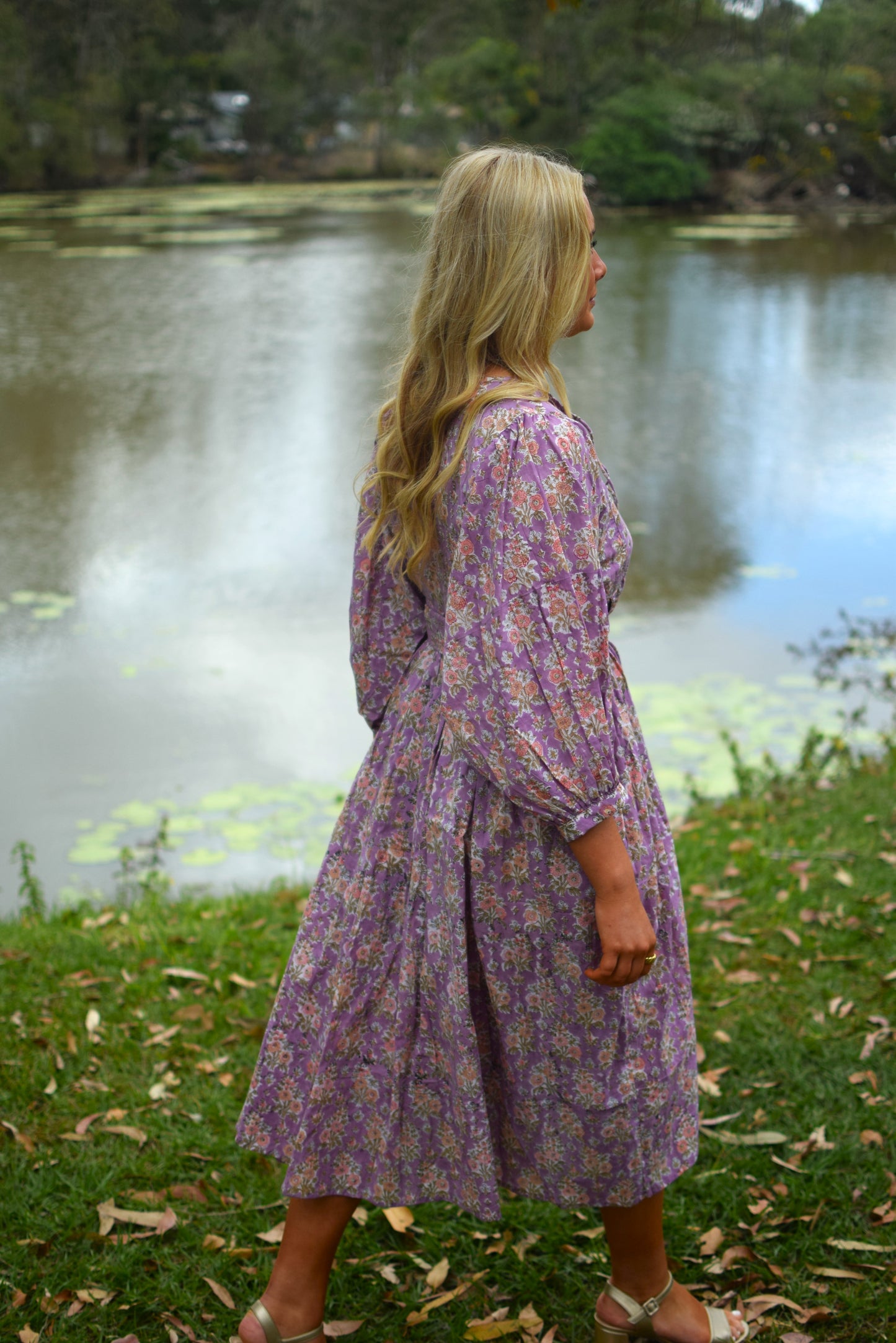 Frida Midi Dress - Amaranth