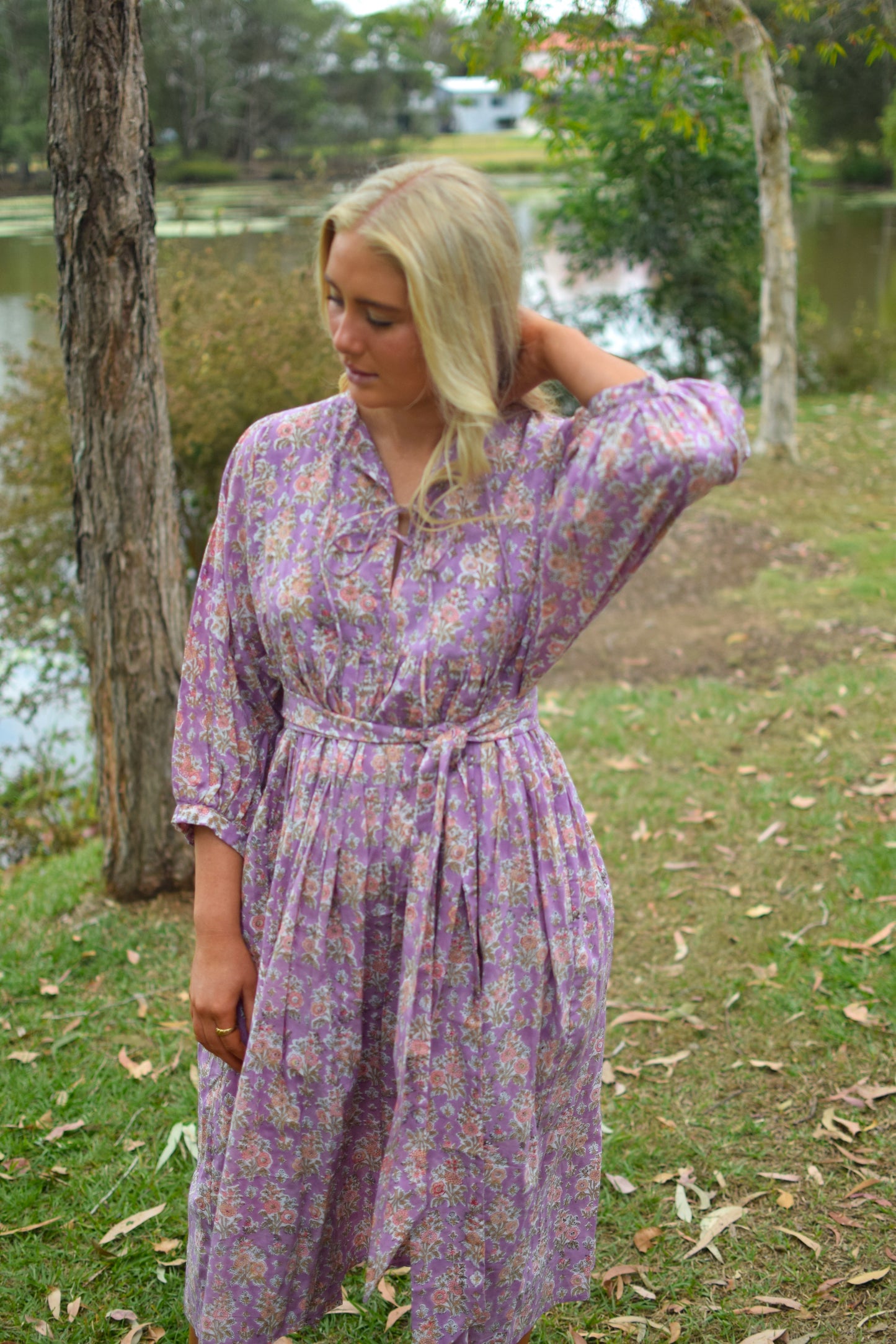 Frida Midi Dress - Amaranth