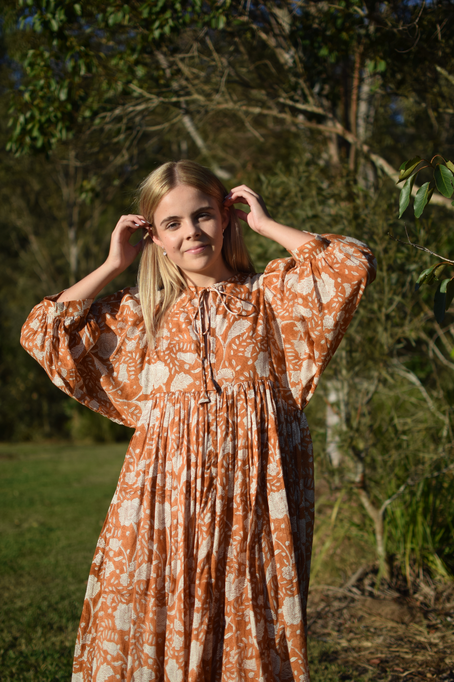 Priya Midi Dress - Masala