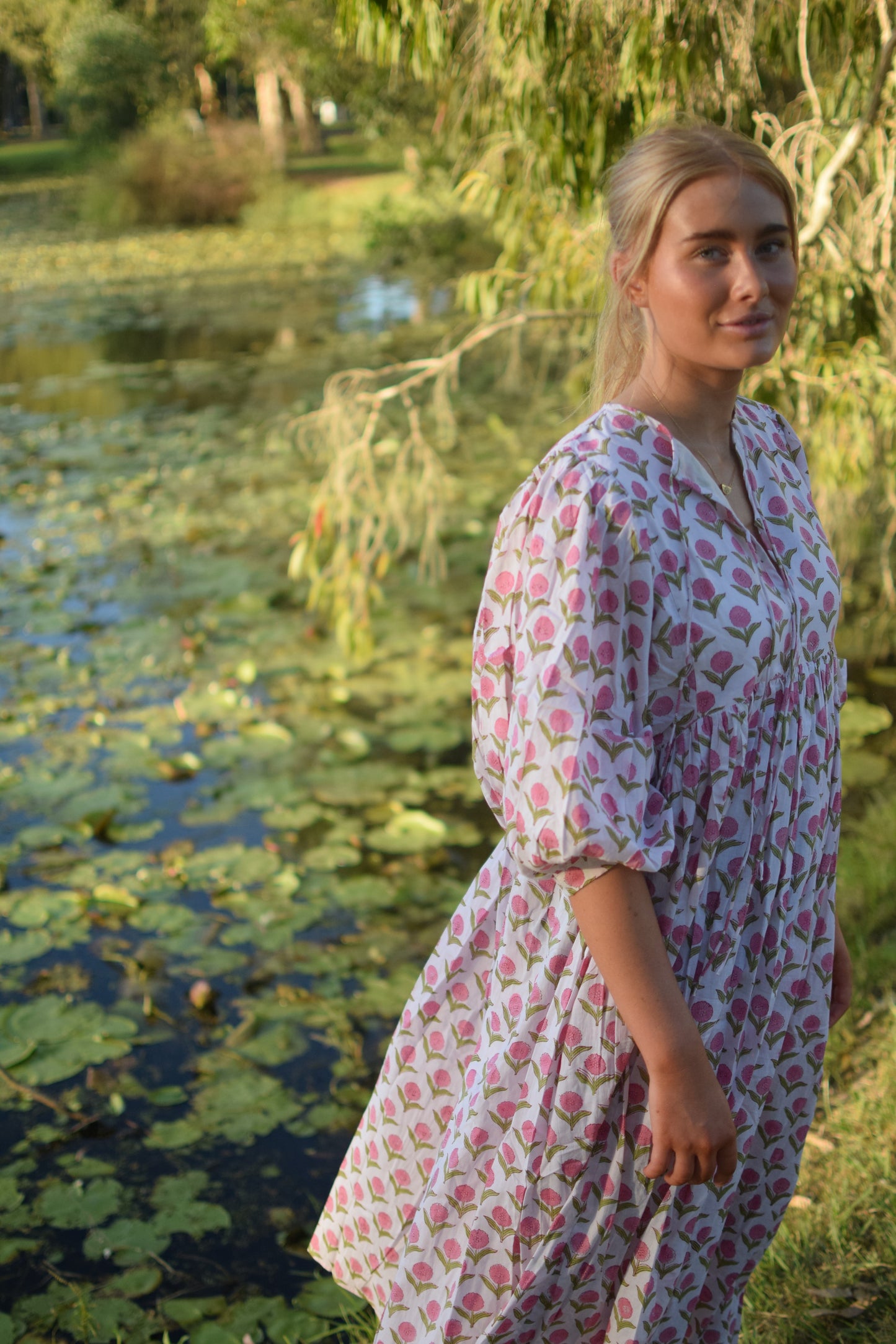 Frida Maxi Dress - Pink Daisies