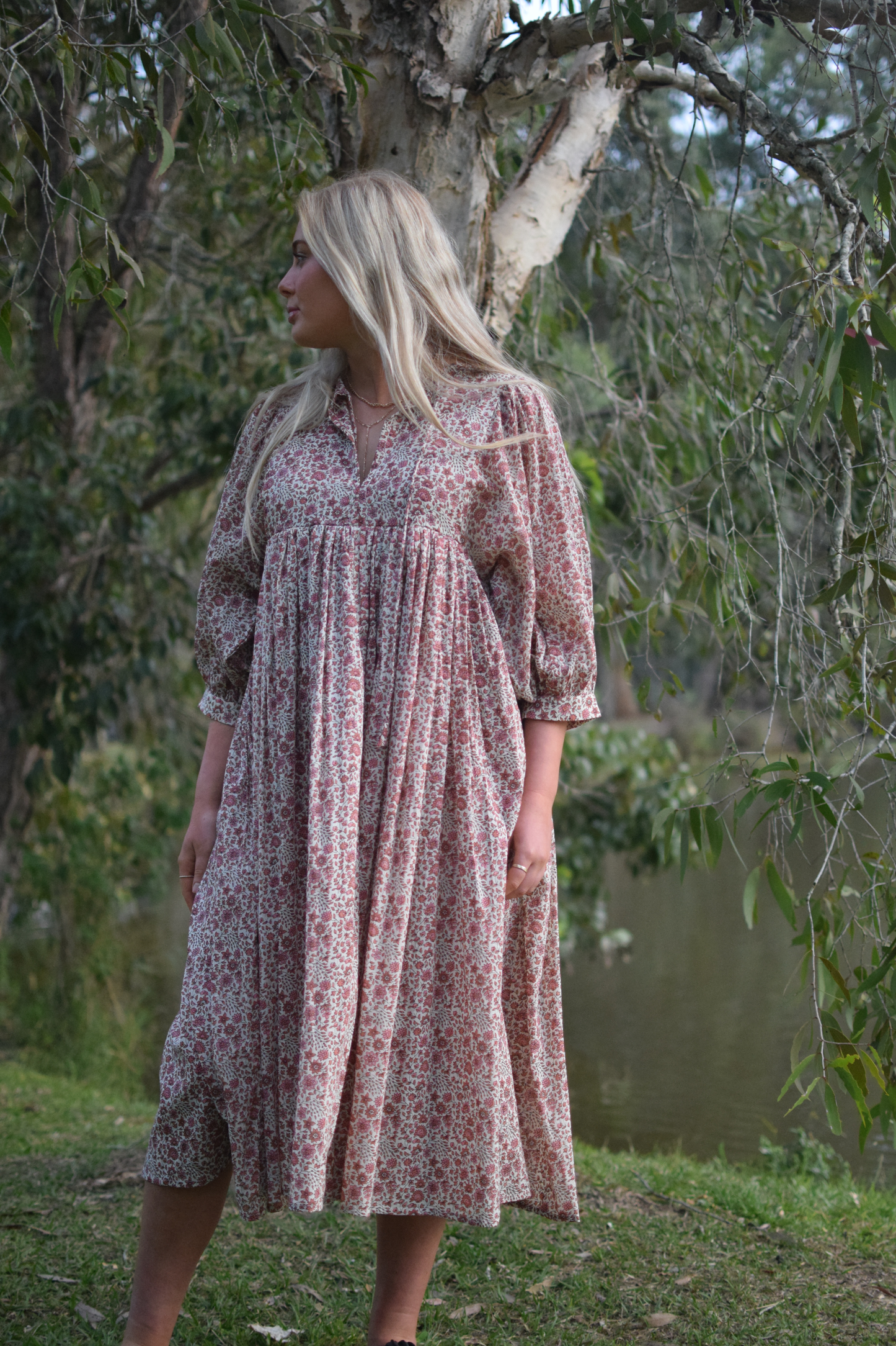 Pretty Midi Dress - Pink