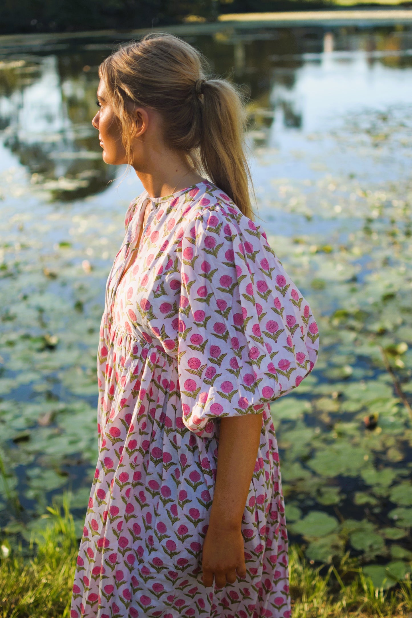 Frida Maxi Dress - Pink Daisies