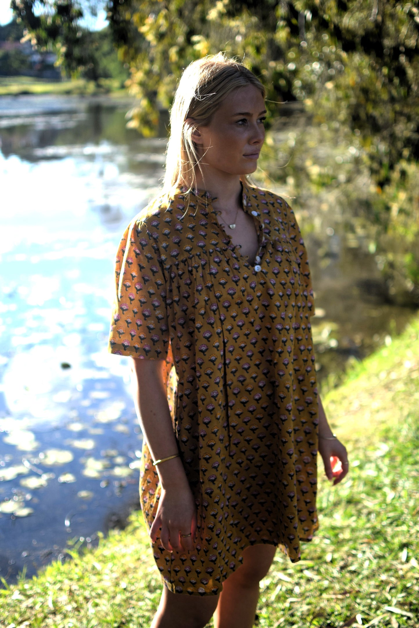 Mia Mini dress - Mustard