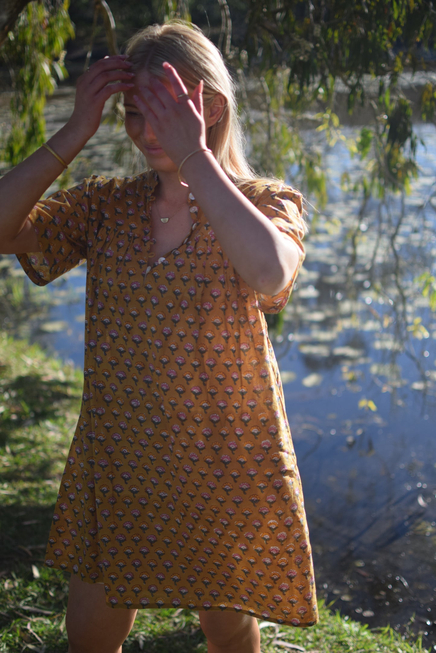Mia Mini dress - Mustard
