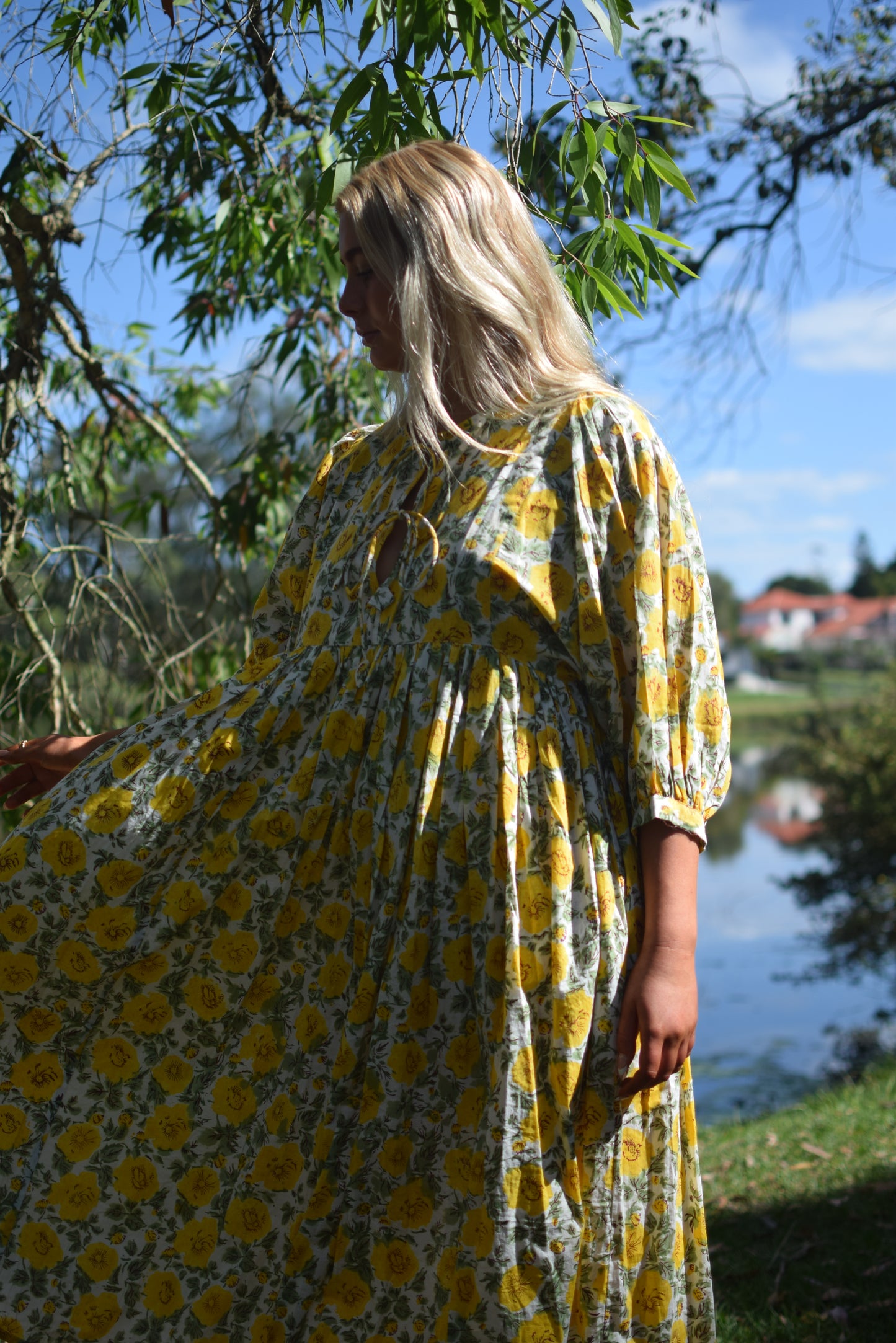 Frida Midi Dress - Yellow