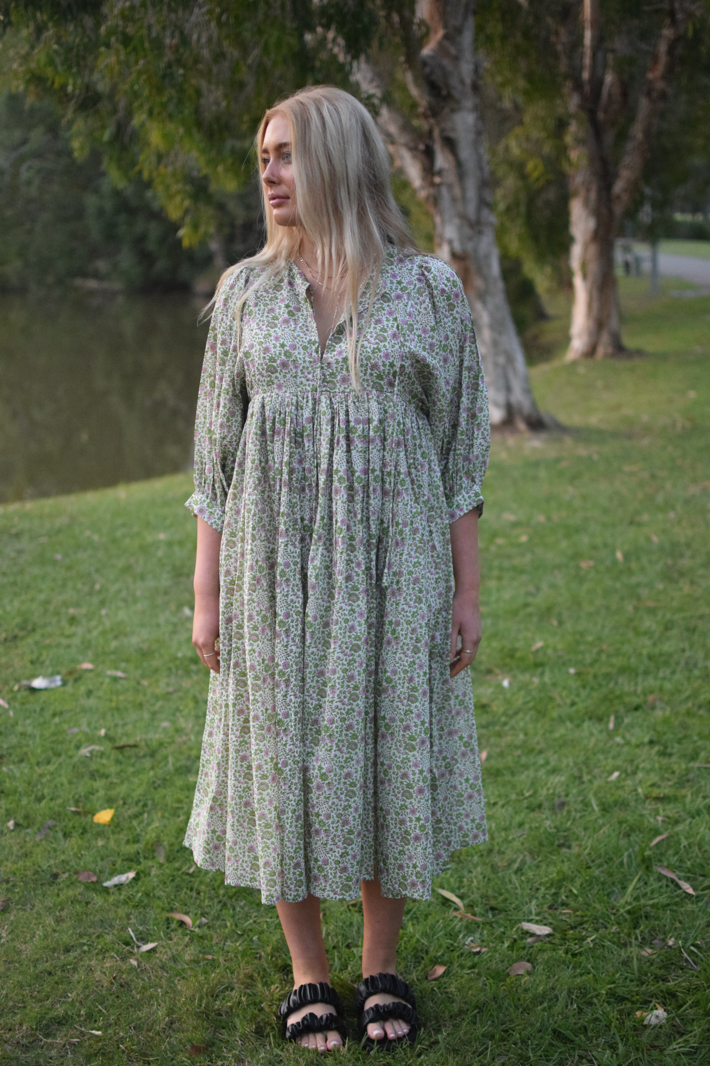 Pretty Midi Dress - Green