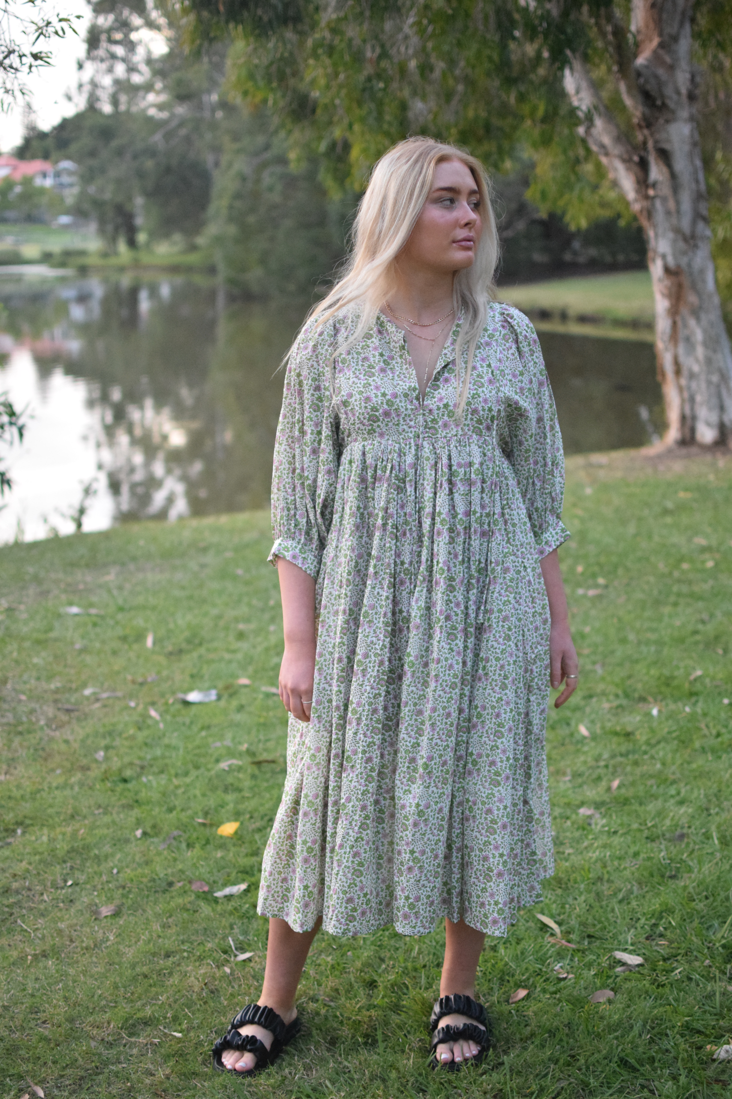 Pretty Midi Dress - Green