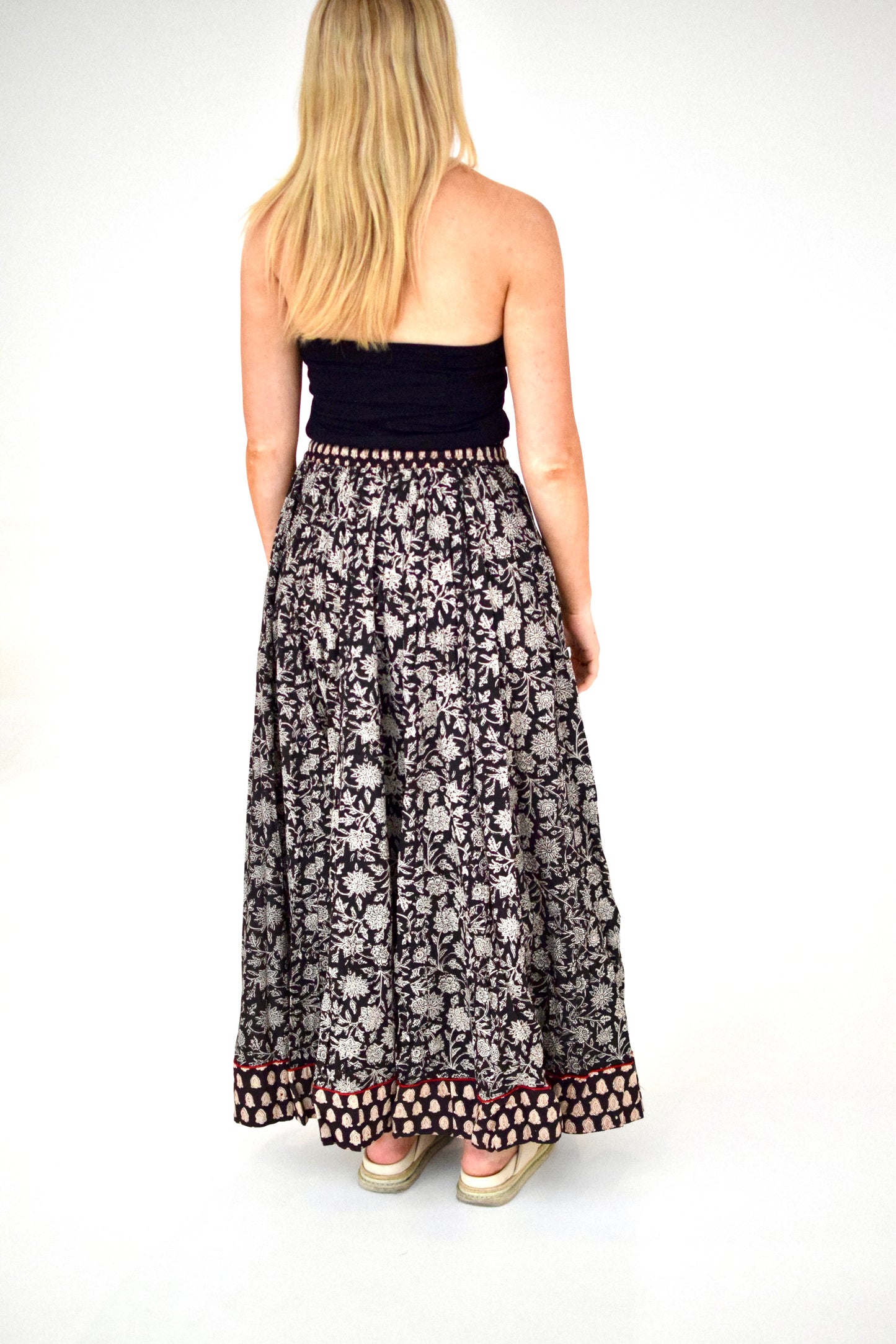 Rajasthani Skirt Maxi- Black