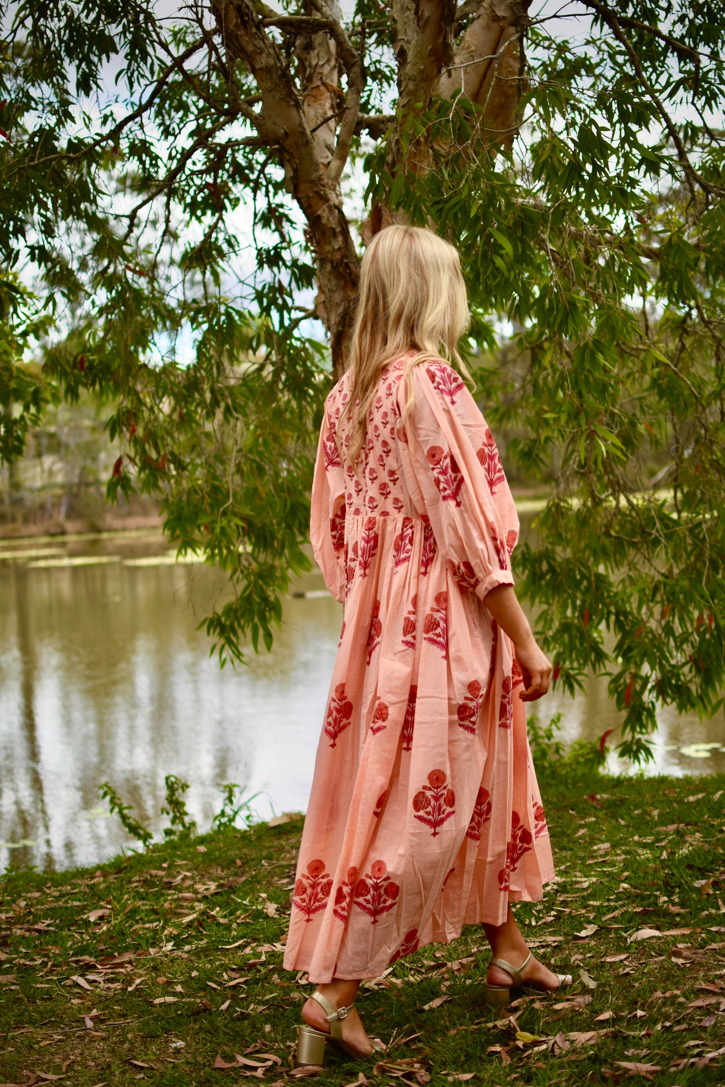 Frida Maxi Dress - Peach