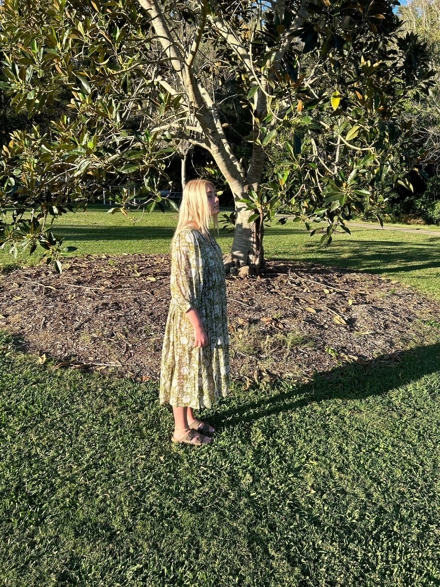 Priya Midi Dress - Coriander