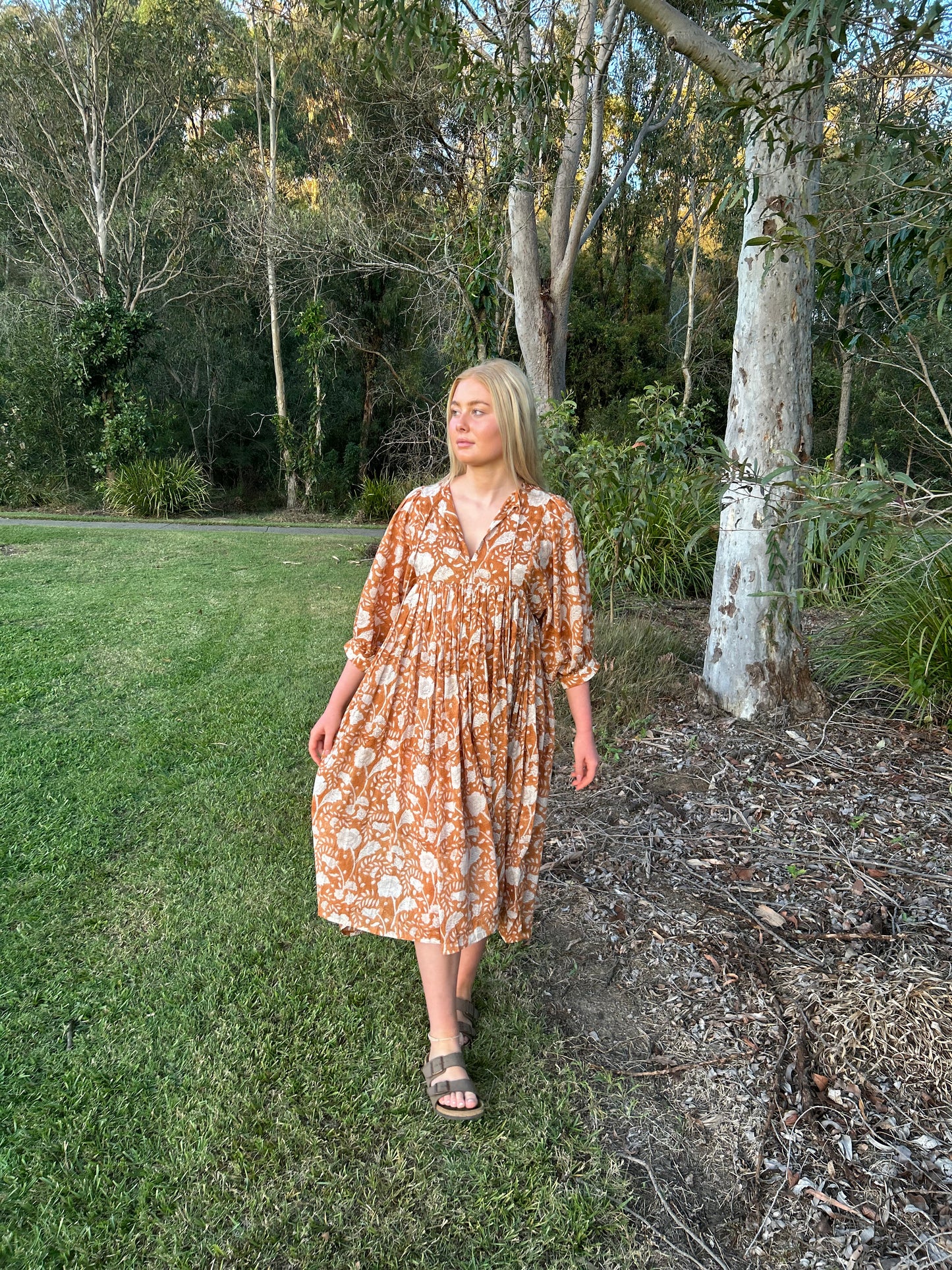 Priya Midi Dress - Masala