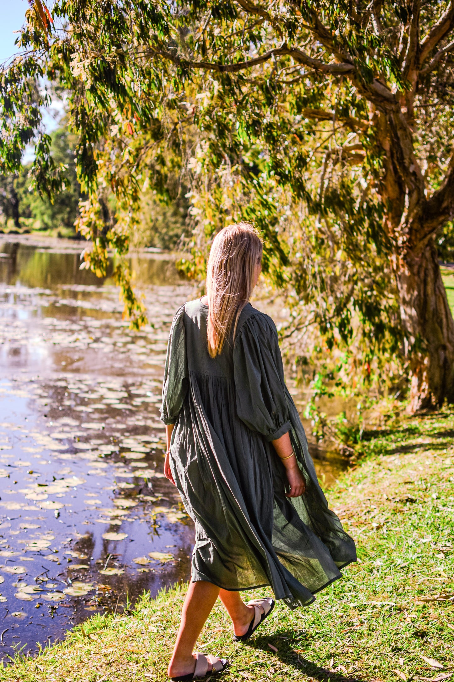 Lani Midi Dress - Sagewood