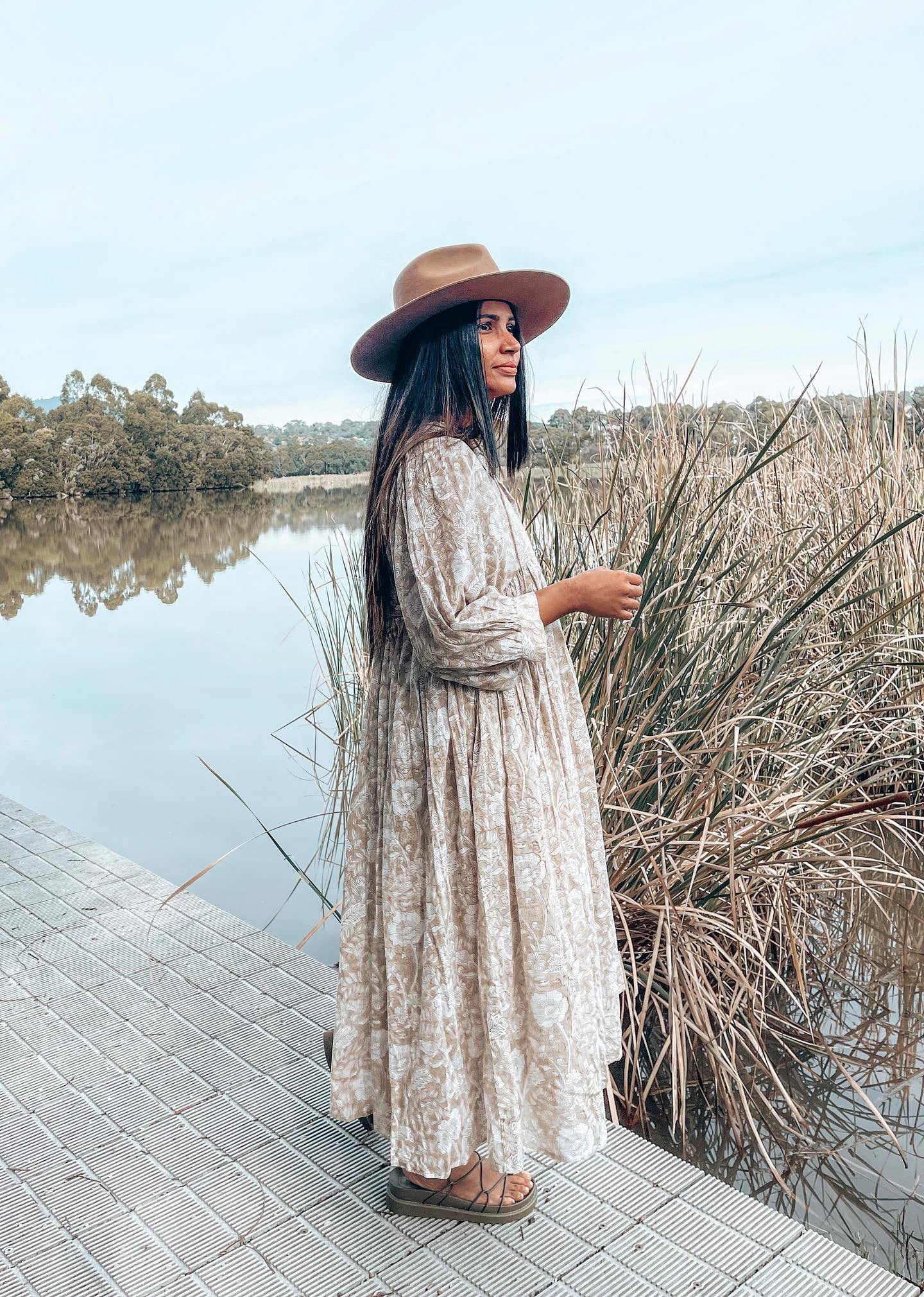 Priya Midi Dress - Ginger