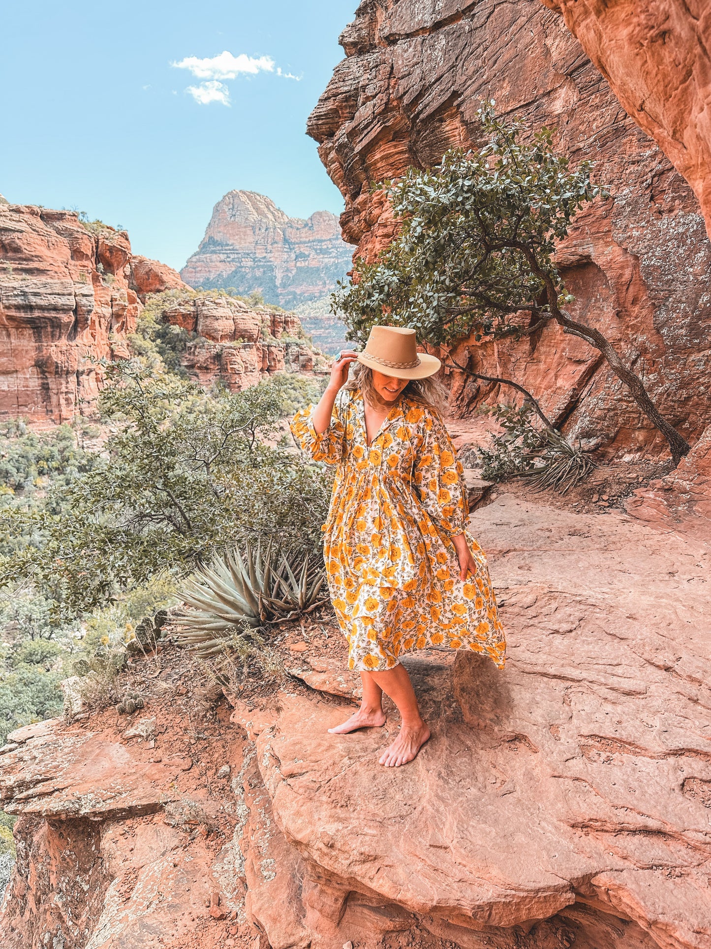 Frida Midi Dress - Yellow