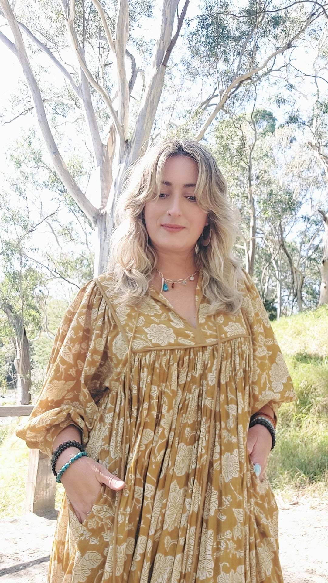 Meera Midi dress - Golden Dew
