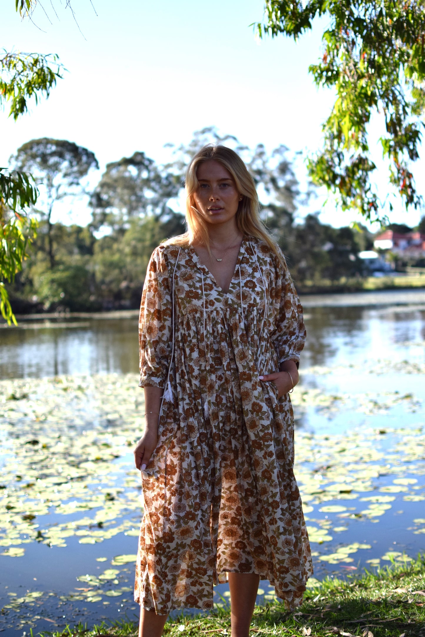 Dahlia Midi dress - Autumn