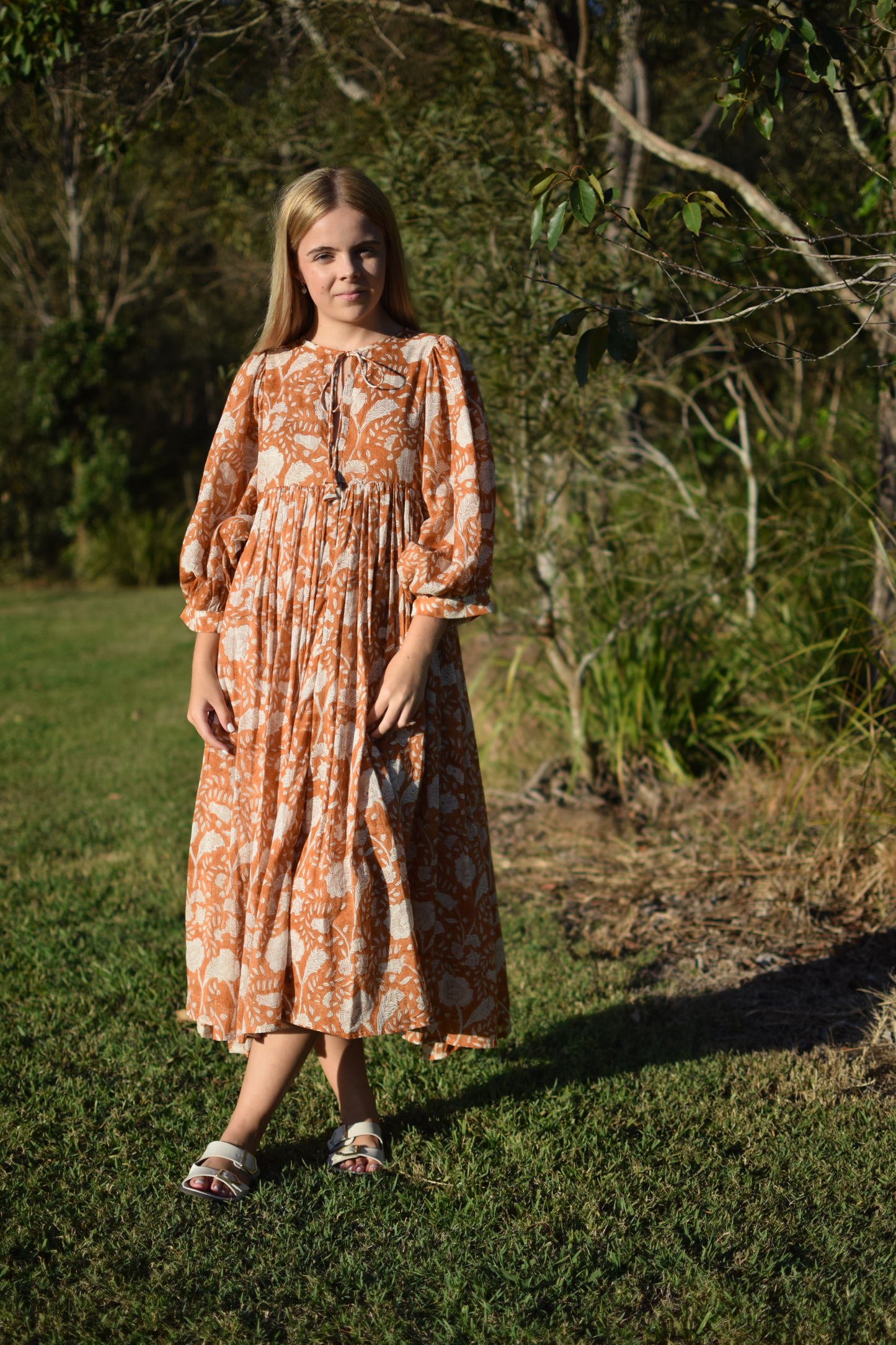 Priya Midi Dress - Masala
