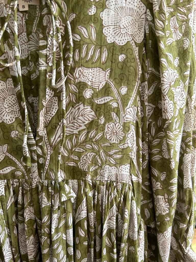 Priya Midi Dress - Coriander