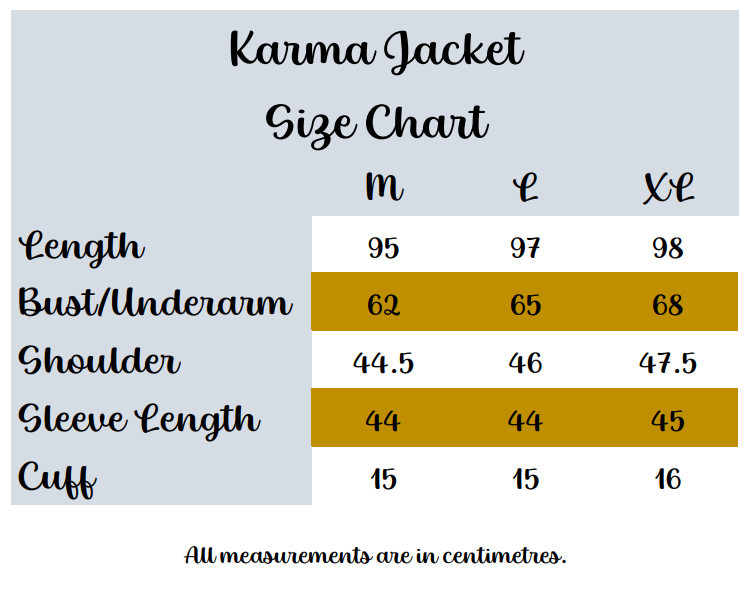 Karma Jacket - White with Beige Marigold