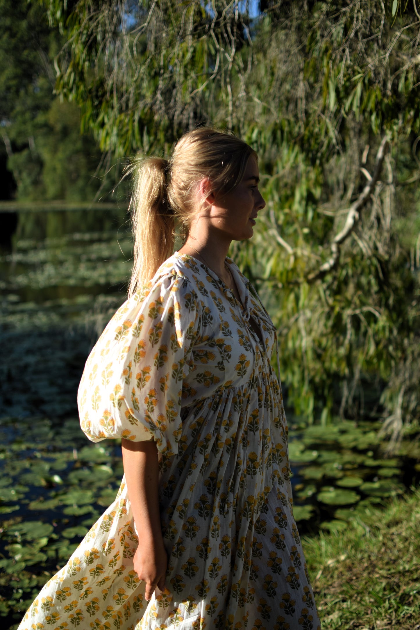 Frida Maxi Dress - Yellow Kerria